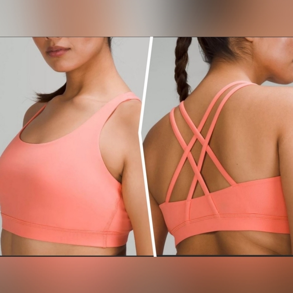 Lululemon | Energy Bra Coral Size 8